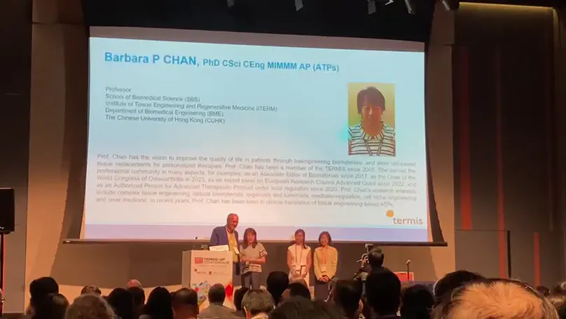 Congratulations to Prof. Barbara Chan becoming a new FTERM member!